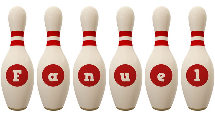 Fanuel bowling-pin logo