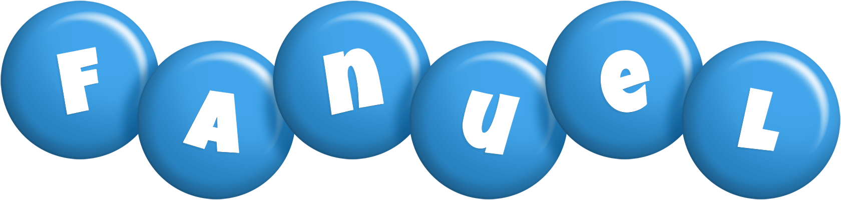 Fanuel candy-blue logo