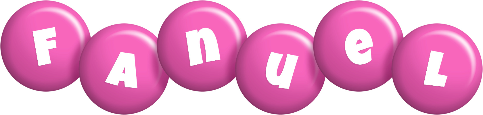Fanuel candy-pink logo