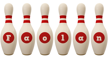 Faolan bowling-pin logo