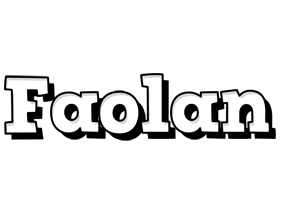 Faolan snowing logo