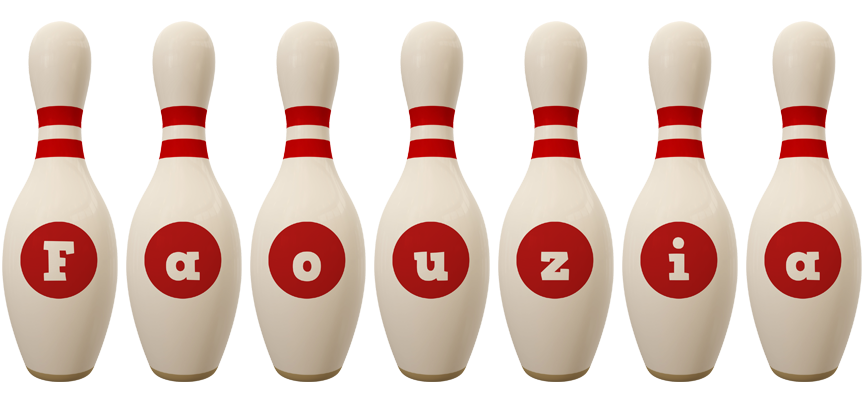 Faouzia bowling-pin logo