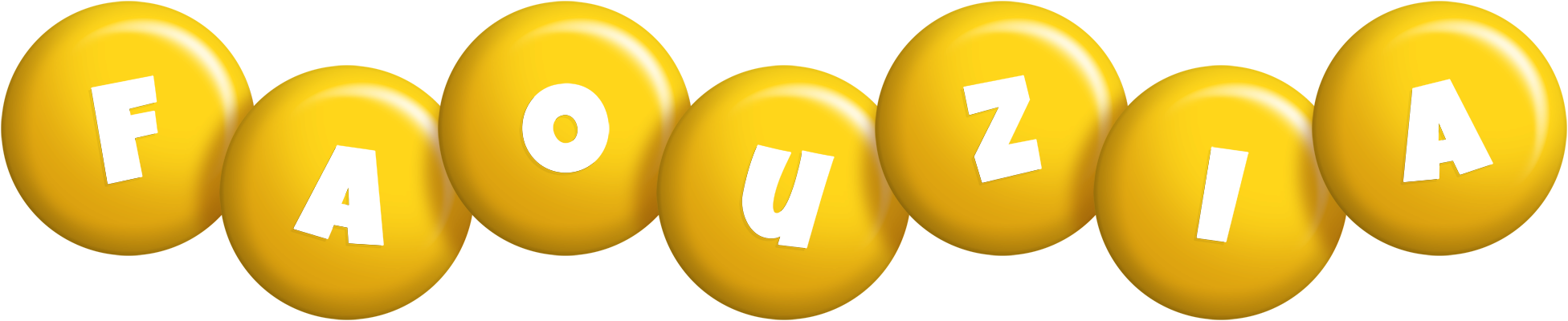 Faouzia candy-yellow logo