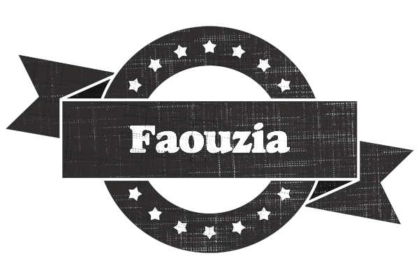 Faouzia grunge logo