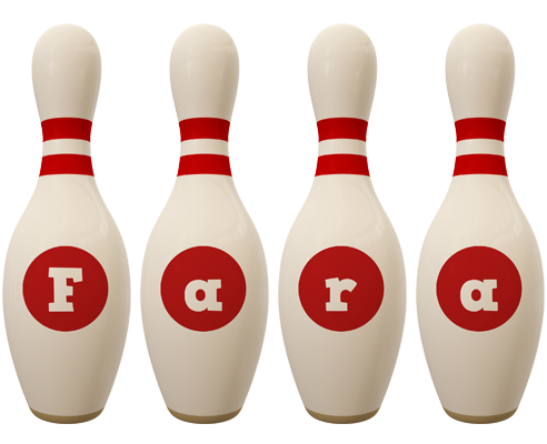Fara bowling-pin logo