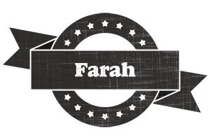 Farah grunge logo