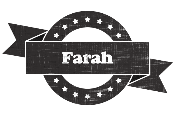 Farah grunge logo