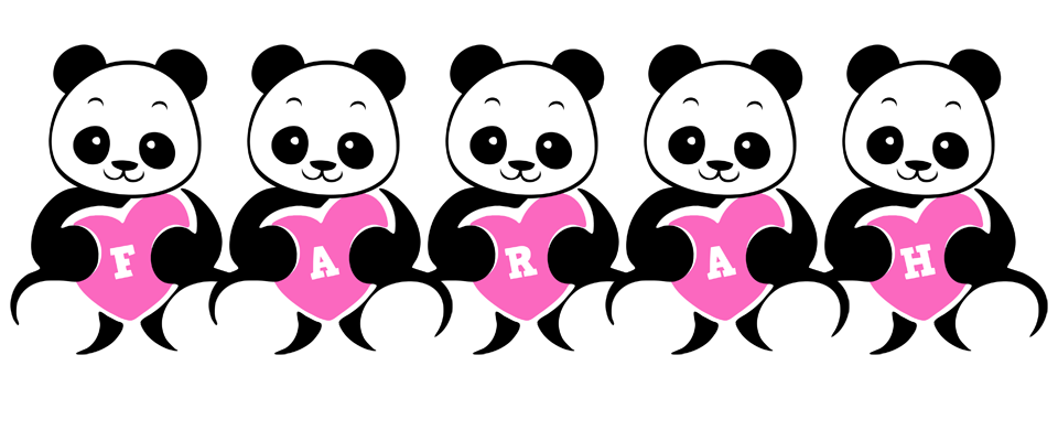Farah love-panda logo