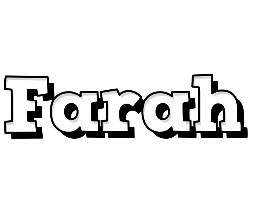 Farah snowing logo