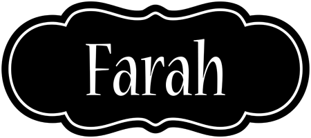 Farah welcome logo