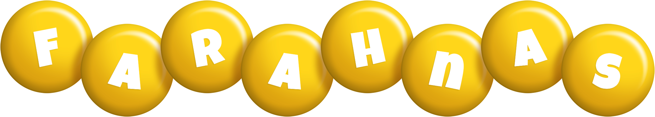 Farahnas candy-yellow logo
