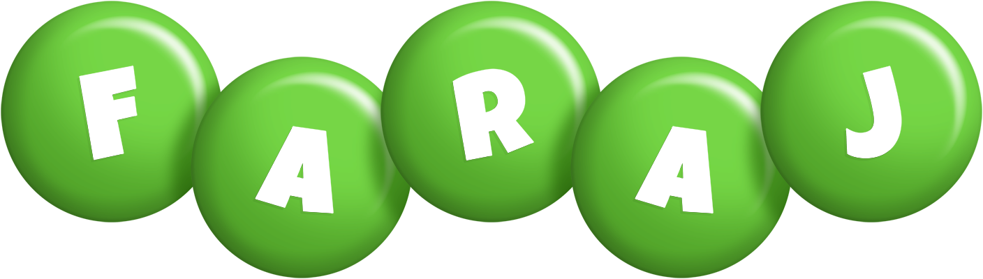 Faraj candy-green logo