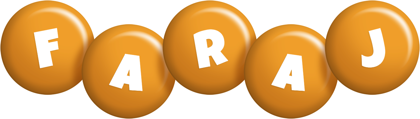 Faraj candy-orange logo