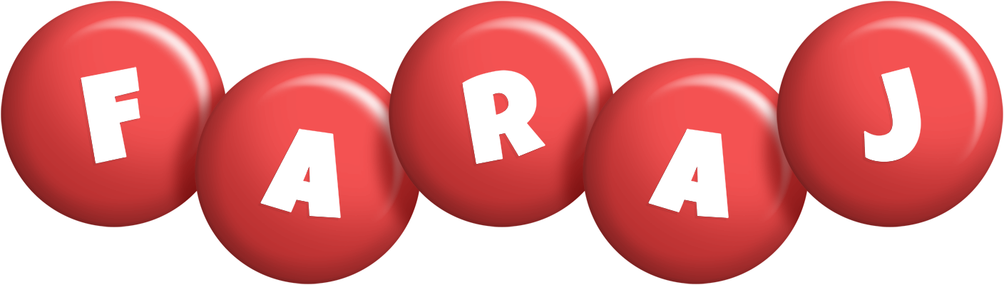 Faraj candy-red logo