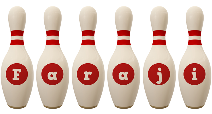 Faraji bowling-pin logo