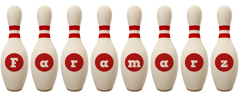 Faramarz bowling-pin logo