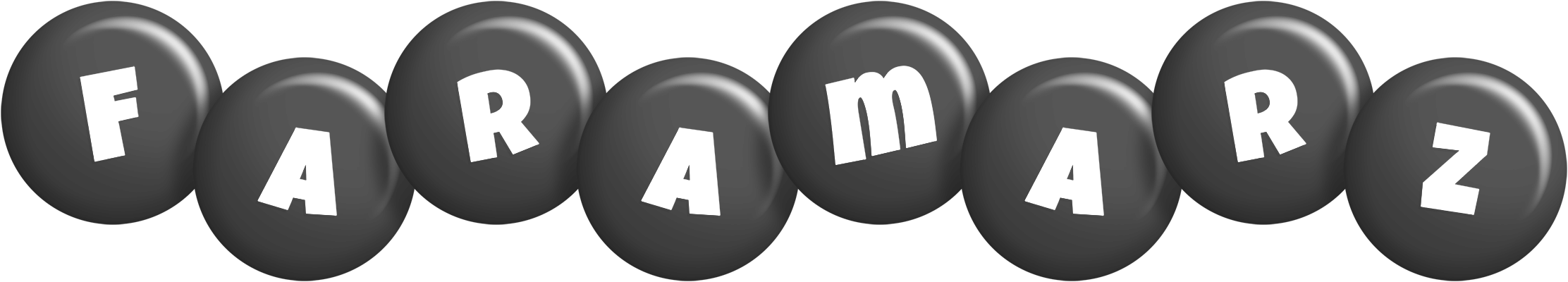 Faramarz candy-black logo