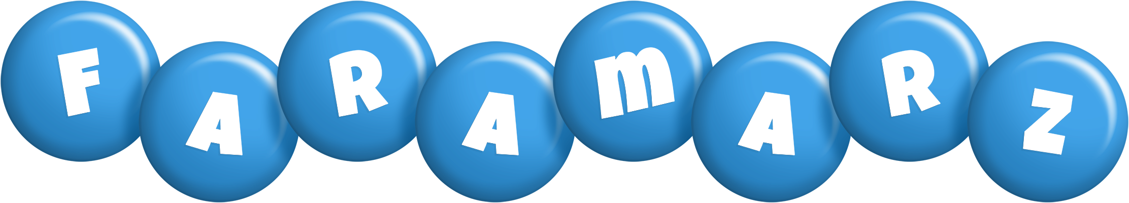 Faramarz candy-blue logo