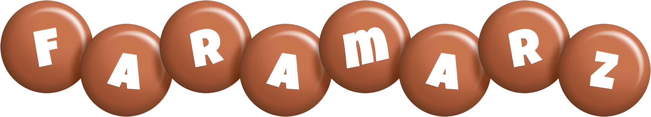 Faramarz candy-brown logo