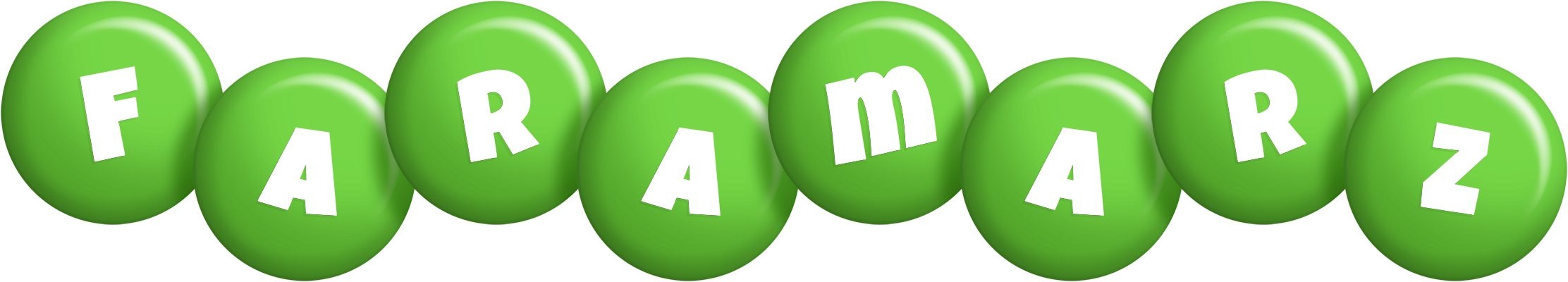 Faramarz candy-green logo