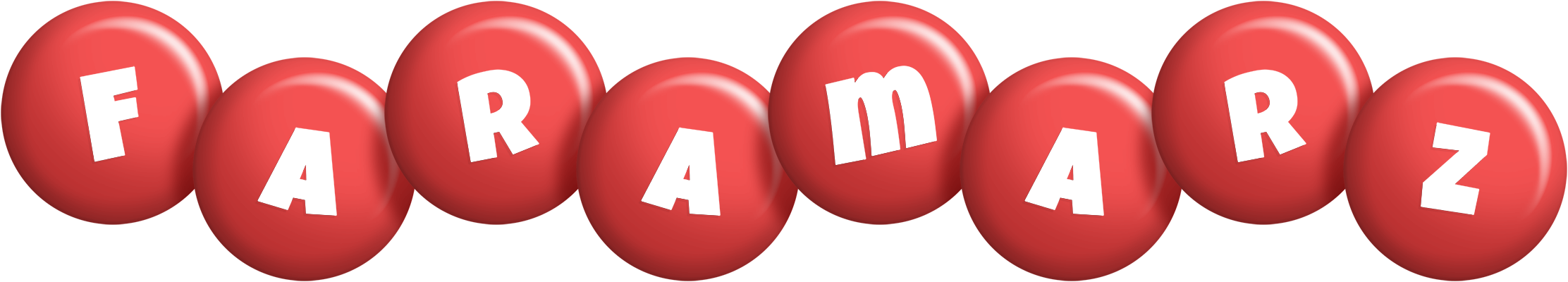 Faramarz candy-red logo