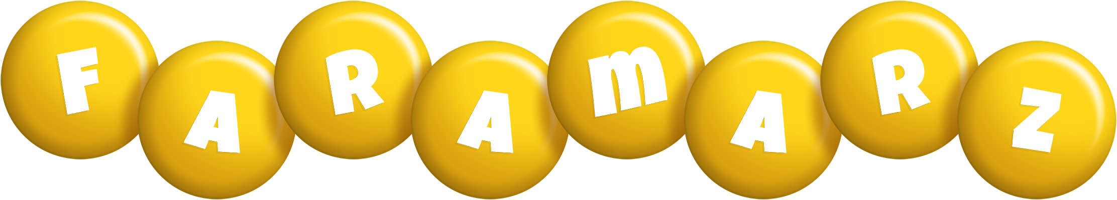 Faramarz candy-yellow logo