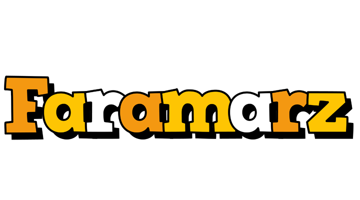 Faramarz cartoon logo