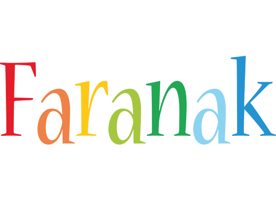 Faranak birthday logo