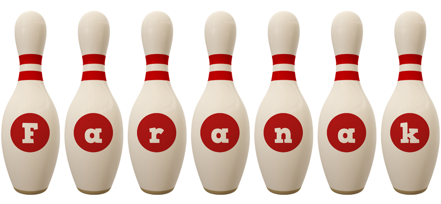Faranak bowling-pin logo