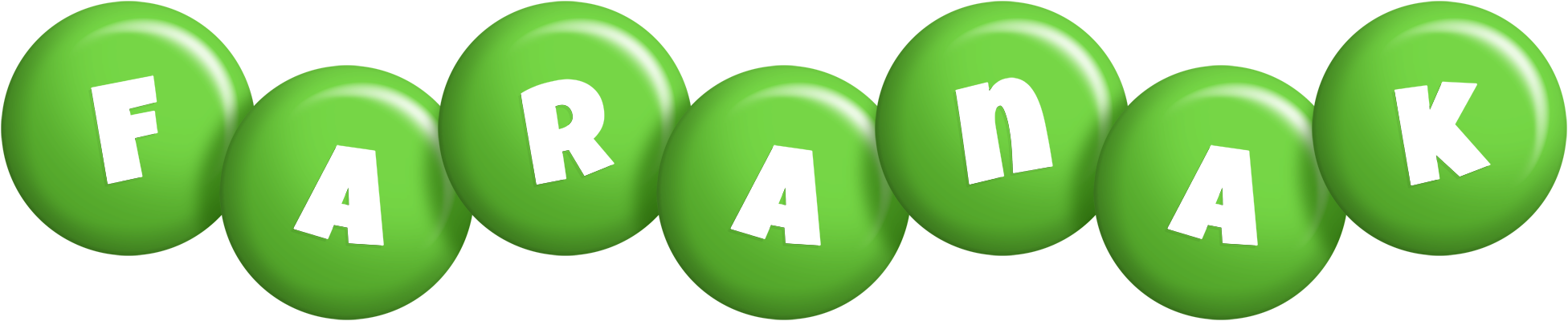 Faranak candy-green logo