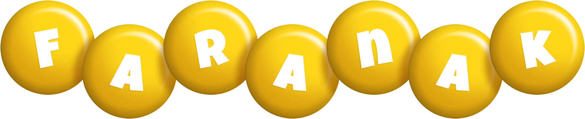 Faranak candy-yellow logo