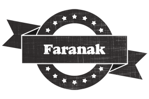 Faranak grunge logo