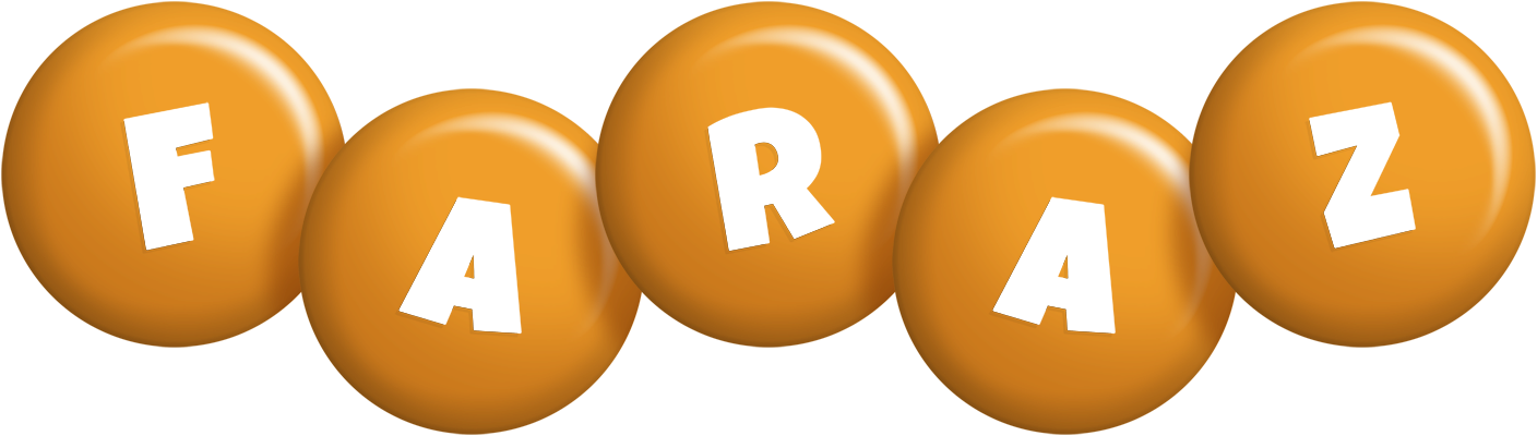 Faraz candy-orange logo