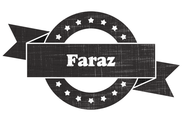 Faraz grunge logo