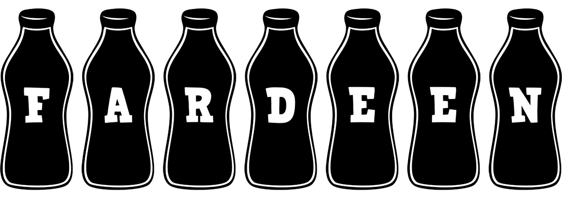 Fardeen bottle logo