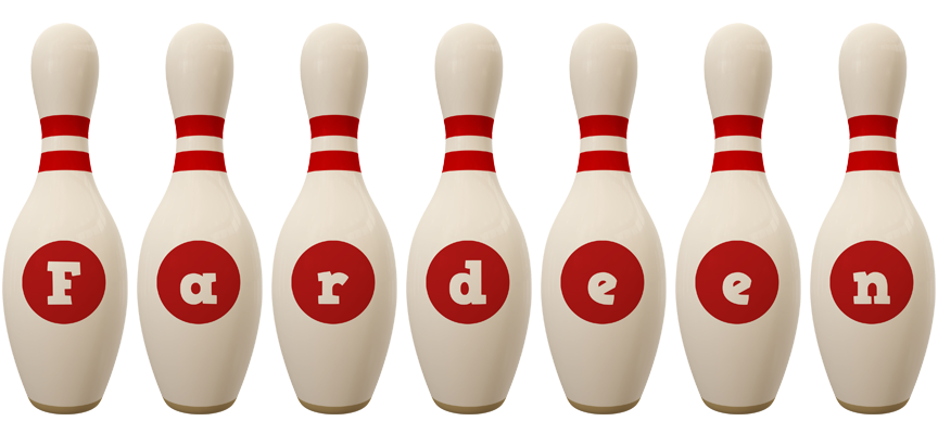 Fardeen bowling-pin logo