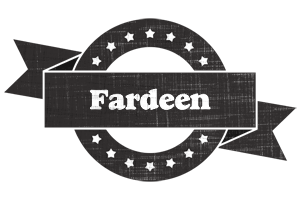 Fardeen grunge logo