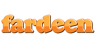 Fardeen orange logo