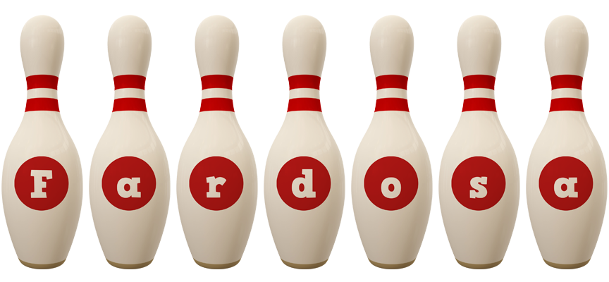 Fardosa bowling-pin logo