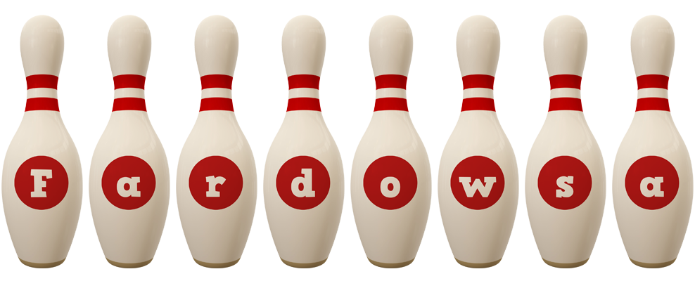 Fardowsa bowling-pin logo