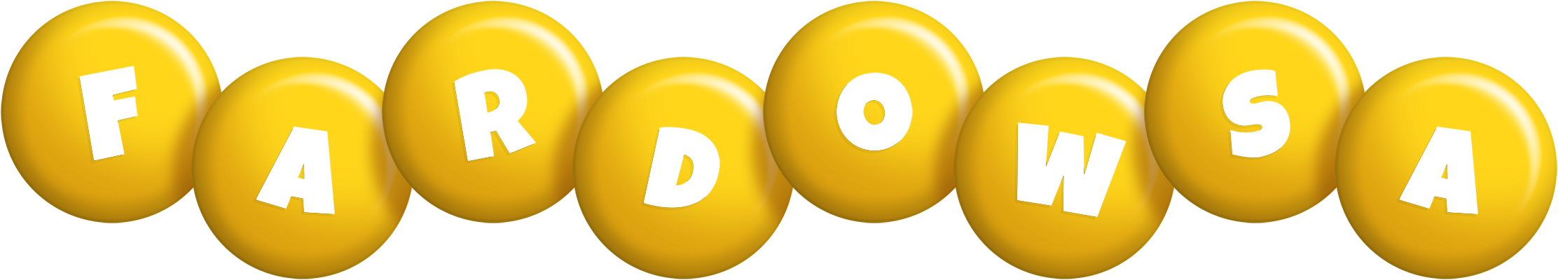Fardowsa candy-yellow logo