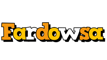 Fardowsa cartoon logo