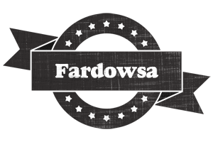 Fardowsa grunge logo