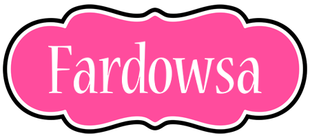 Fardowsa invitation logo