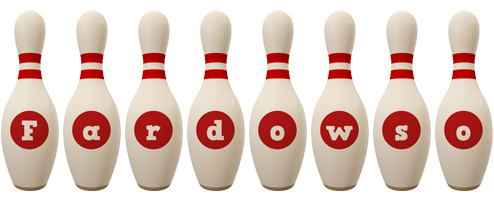 Fardowso bowling-pin logo