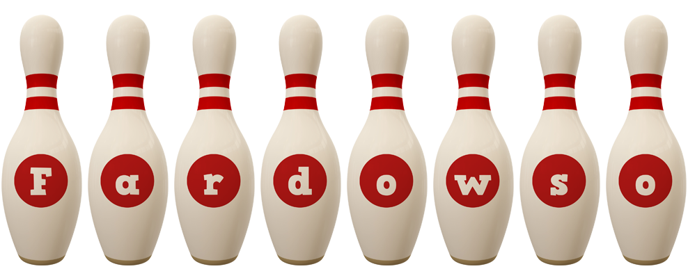 Fardowso bowling-pin logo