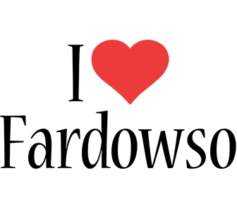Fardowso i-love logo