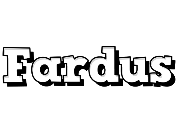 Fardus snowing logo