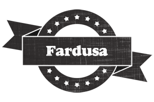 Fardusa grunge logo