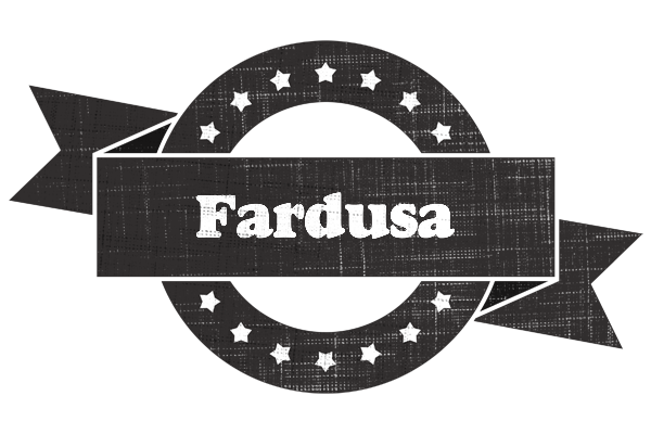 Fardusa grunge logo